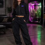 WRC Drip Tag Women's Cropped Zip Hoodie